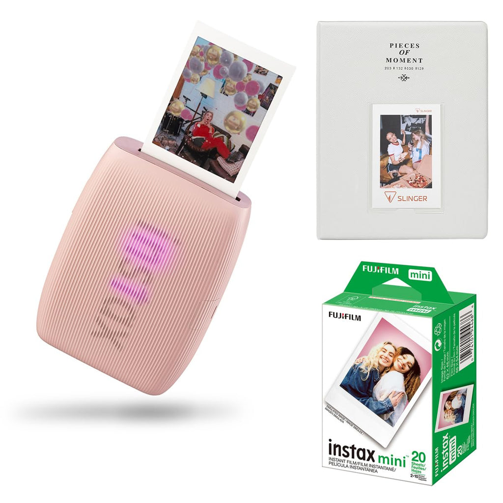 Fujifilm Instax Mini Link 3 Wireless Smartphone Printer, 20 Exp Film, Album