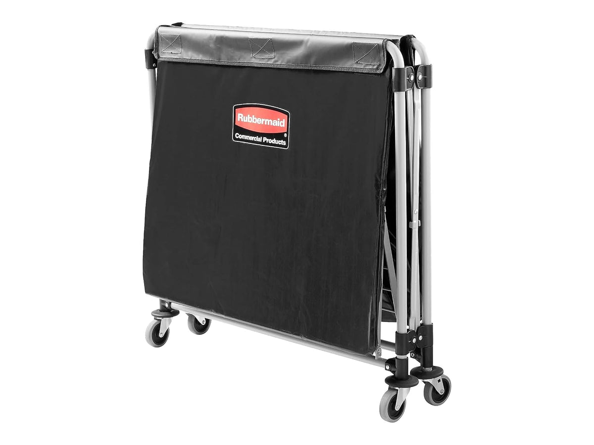 Rubbermaid Commercial Products Collapsible X-Cart, Black, 8 Bushel
