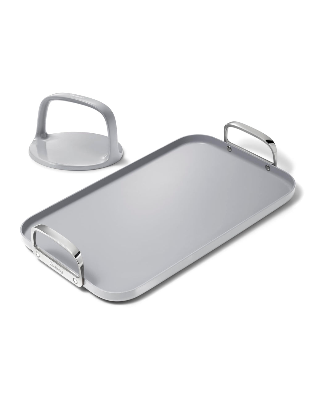 Caraway 19x12" Non-Stick Double Burner Griddle and Grill Press Set