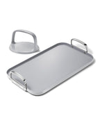 Caraway 19x12" Non-Stick Double Burner Griddle and Grill Press Set