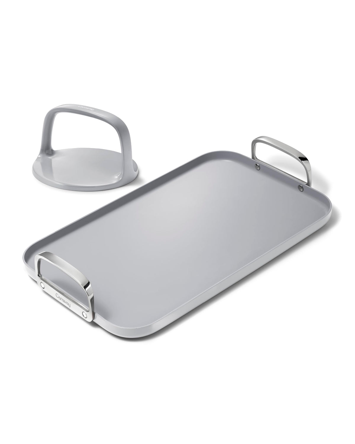 Caraway 19x12" Non-Stick Double Burner Griddle and Grill Press Set