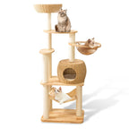 SHODMI 54" Modern Cat Tree Tower for Indoor Cats, Large & Multi-Cat Homes