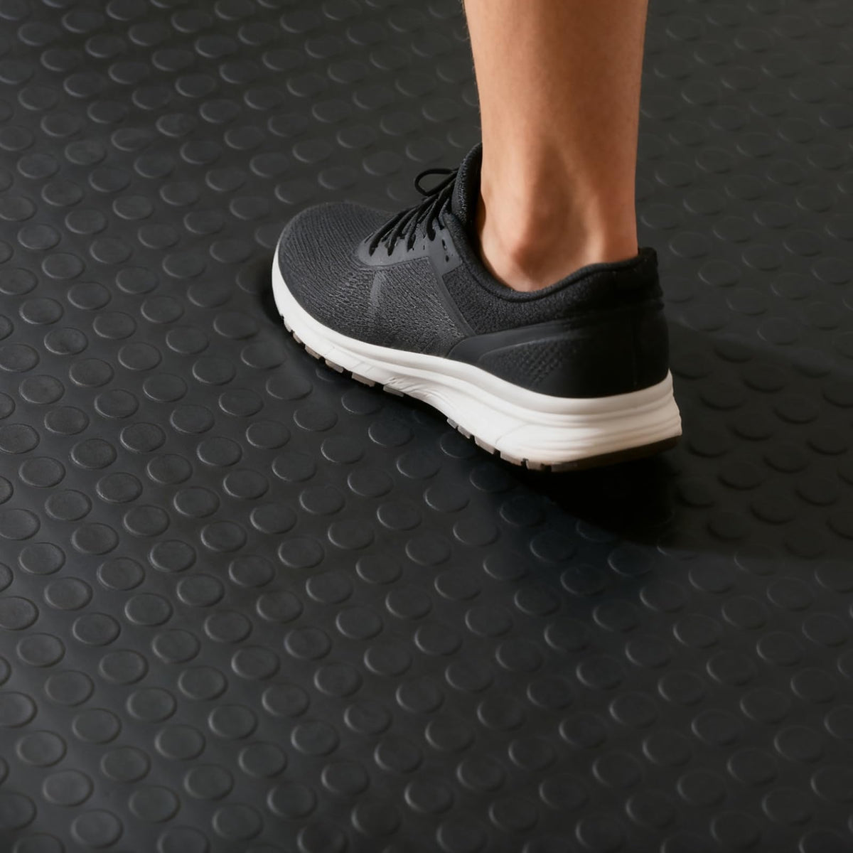 Garage Floor Mat Large Wear-resistant Coin Pattern Garage Mats for Floor, 2.5mm Non-Slip Garage Flooring Roll, 5 8 10 16 ft Length Rubber Mats for Home Gym(Red,1.3x1.5m(4.3 x 4.9ft))