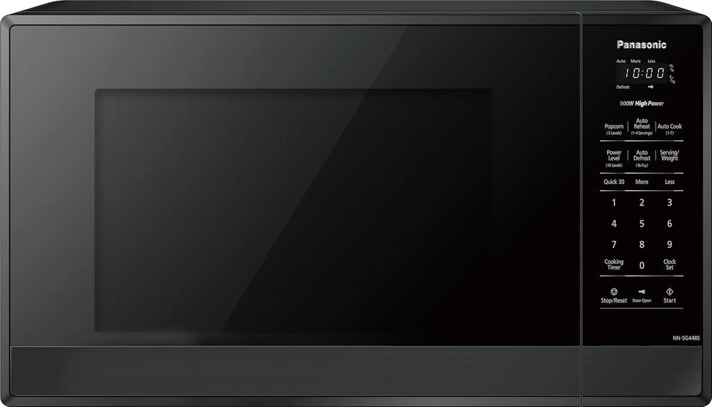 Panasonic NNSG448SC Genius Microwave 0.9 Cu.ft., Black Stainless