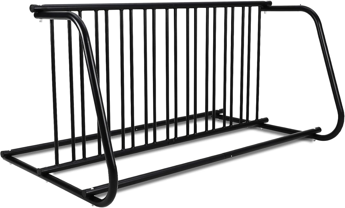 Outdoor Bike Storage, 10 Bike Rack Garage, 61 In Long All-Steel Mesh Bikes Rack, Can Hold 10 Bikes On Both Sides, Easy to Install and Excellent Stability, No Need to Be Fixed, Suitable for Front Yards