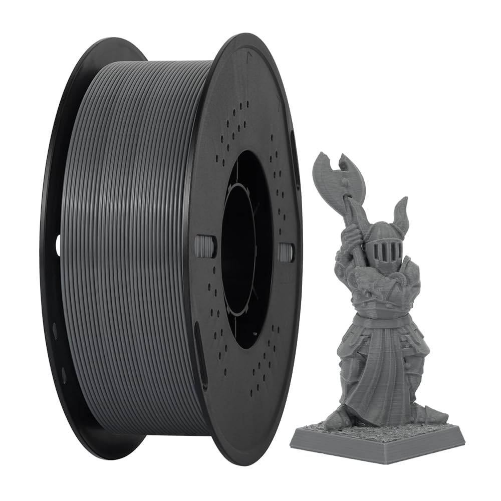 Kingroon PETG 3D Printer Filament, 10 Rolls, Dimensional Accuracy +/- 0.03 mm, 1kg Spool(2.2lbs), 1.75 mm，10KG Ten Colors Black White Grey Red Blue Green Yellow Orange Transparent Silver