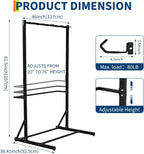 Garvee Freestanding 5 Bike Storage Rack Adjustable Height Floor Bike Stand