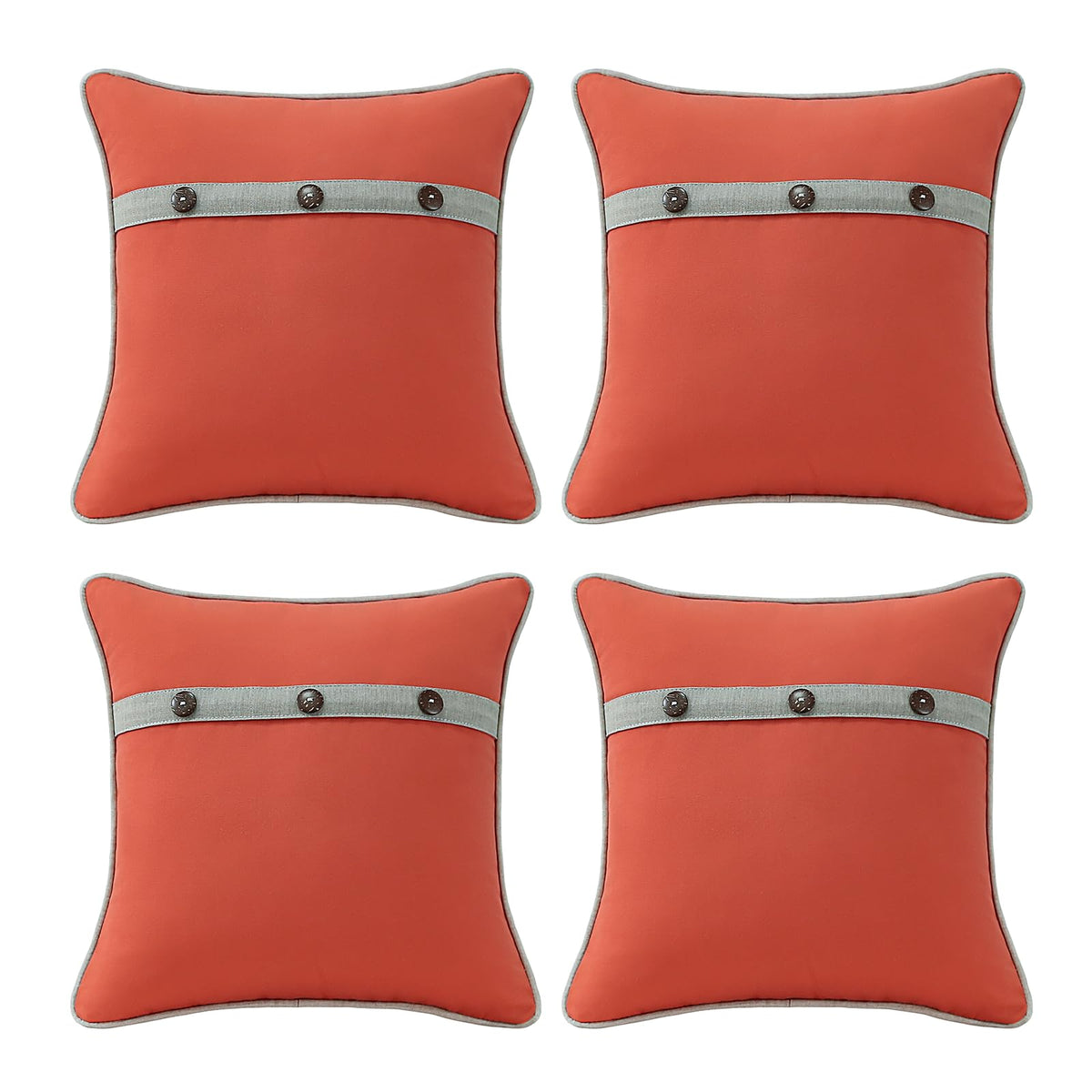 Outdoor Sunbrella Decorative Pillows Pack of 4, 20" x 12" Outdoor Pillow Set for Couch Bed Throw Patio Sofa, Airies Marble
