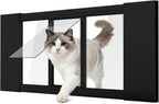 MOPHOTO Cat Door for Window, 34.65"-46.46" Width, 12.2" Height