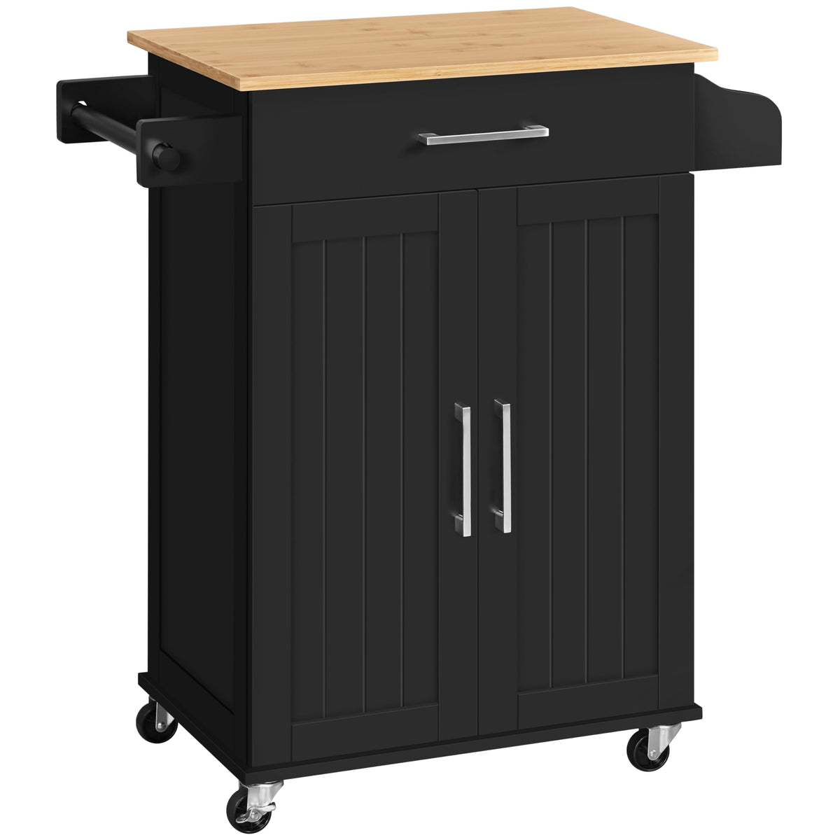 Yaheetech 32 Inches Kitchen Island Cart with Storage Cabinet, Drawer, White