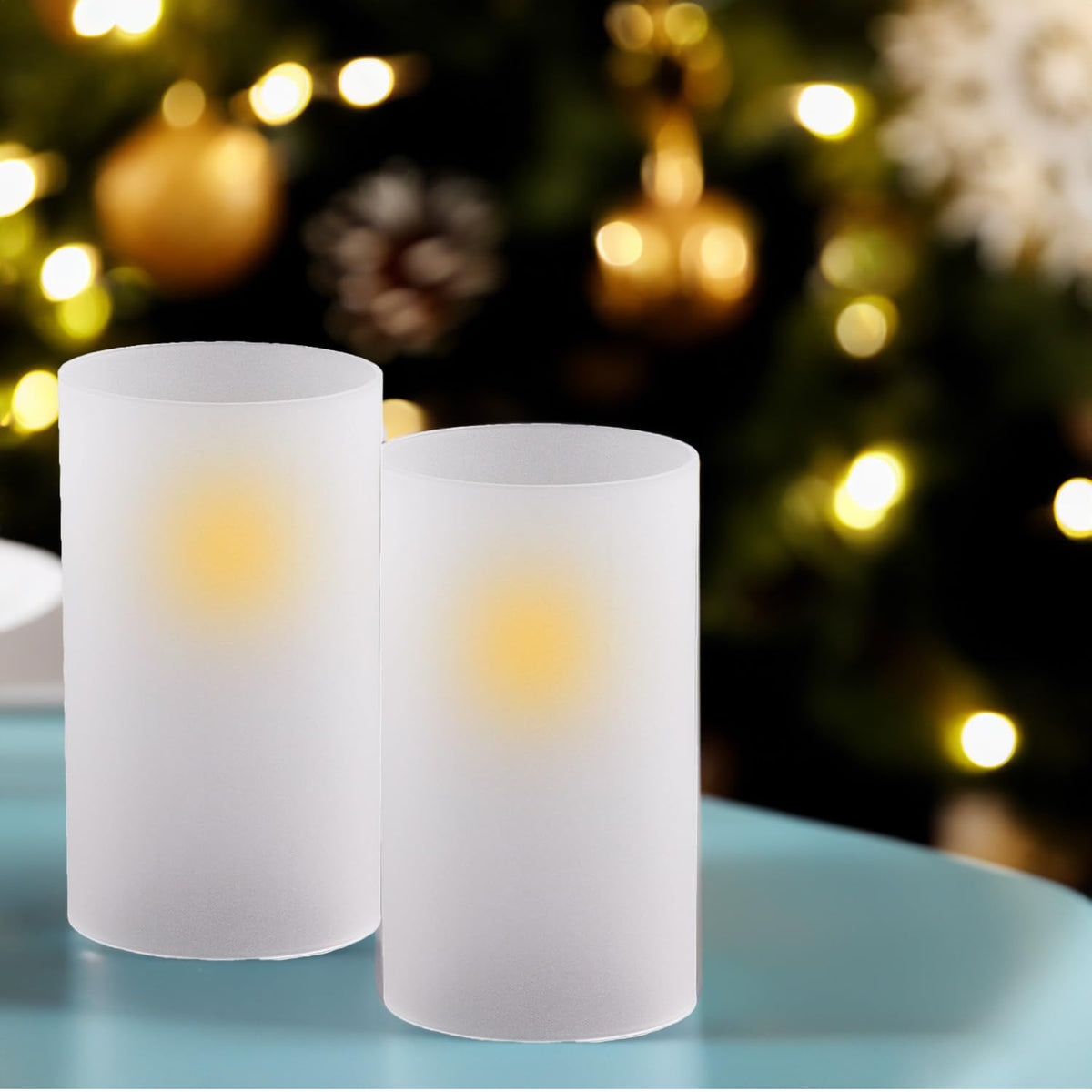 WGVI Hurricane Candle Holder Sleeve, W: 3", Ht: 14", Frosted Glass Cylinder Open Both Ends, Chimney Tube Shade, 12 Pieces