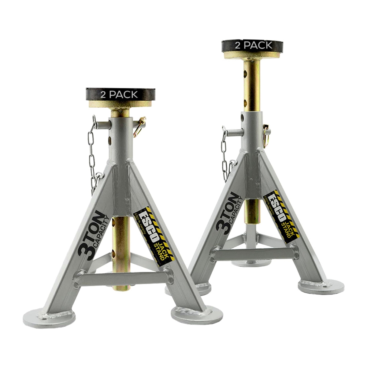 ESCO 3 Ton Performance Shorty Low Profile Jack Stands, 1 Pair
