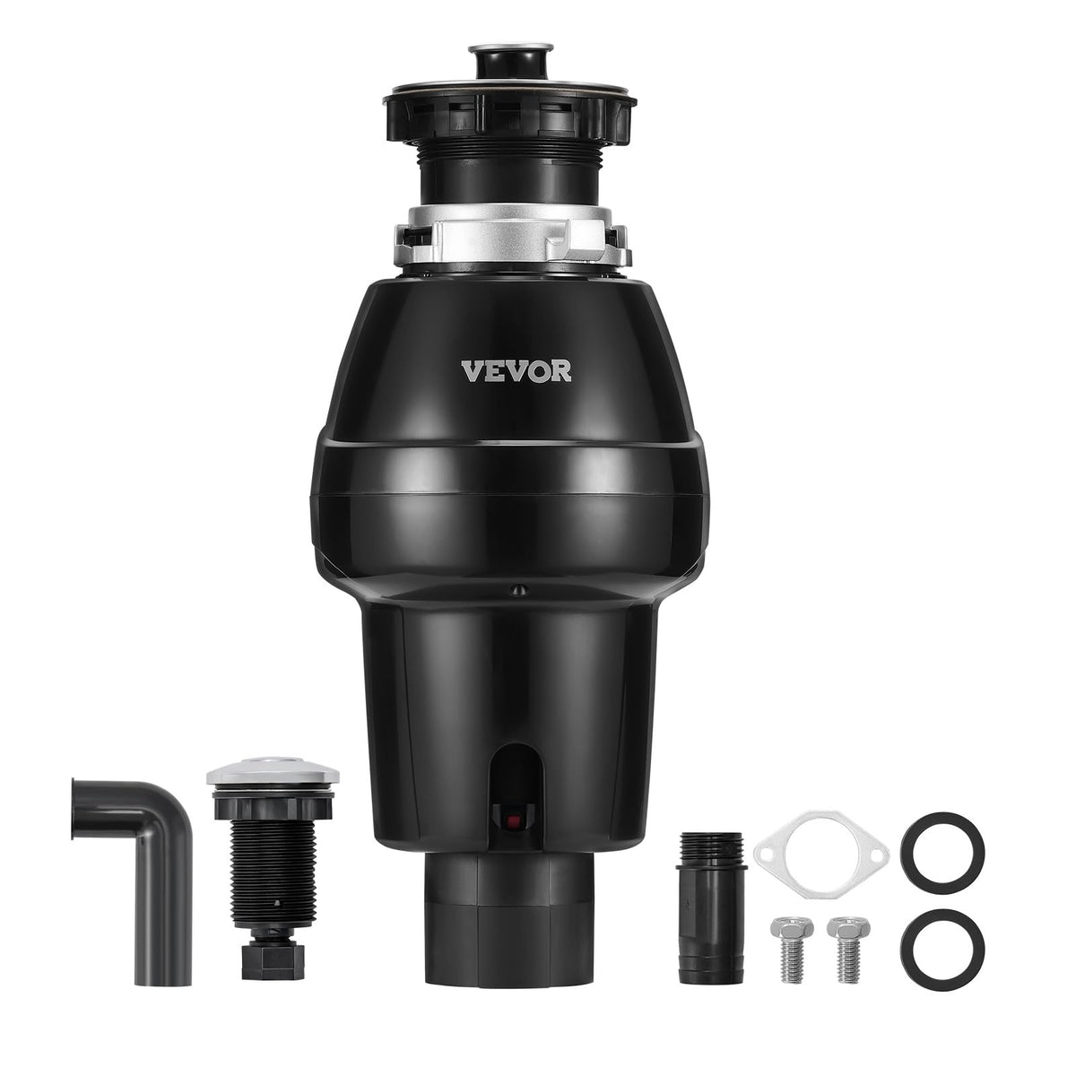VEVOR Garbage Disposal, 1HP 3270RPM DC Motor, Continuous Feed Food Waste Sink Disposer, EZ Connect Food Waste Grinding System with Sound Reduction, Power Cord and Splash Guard, for Kitchen
