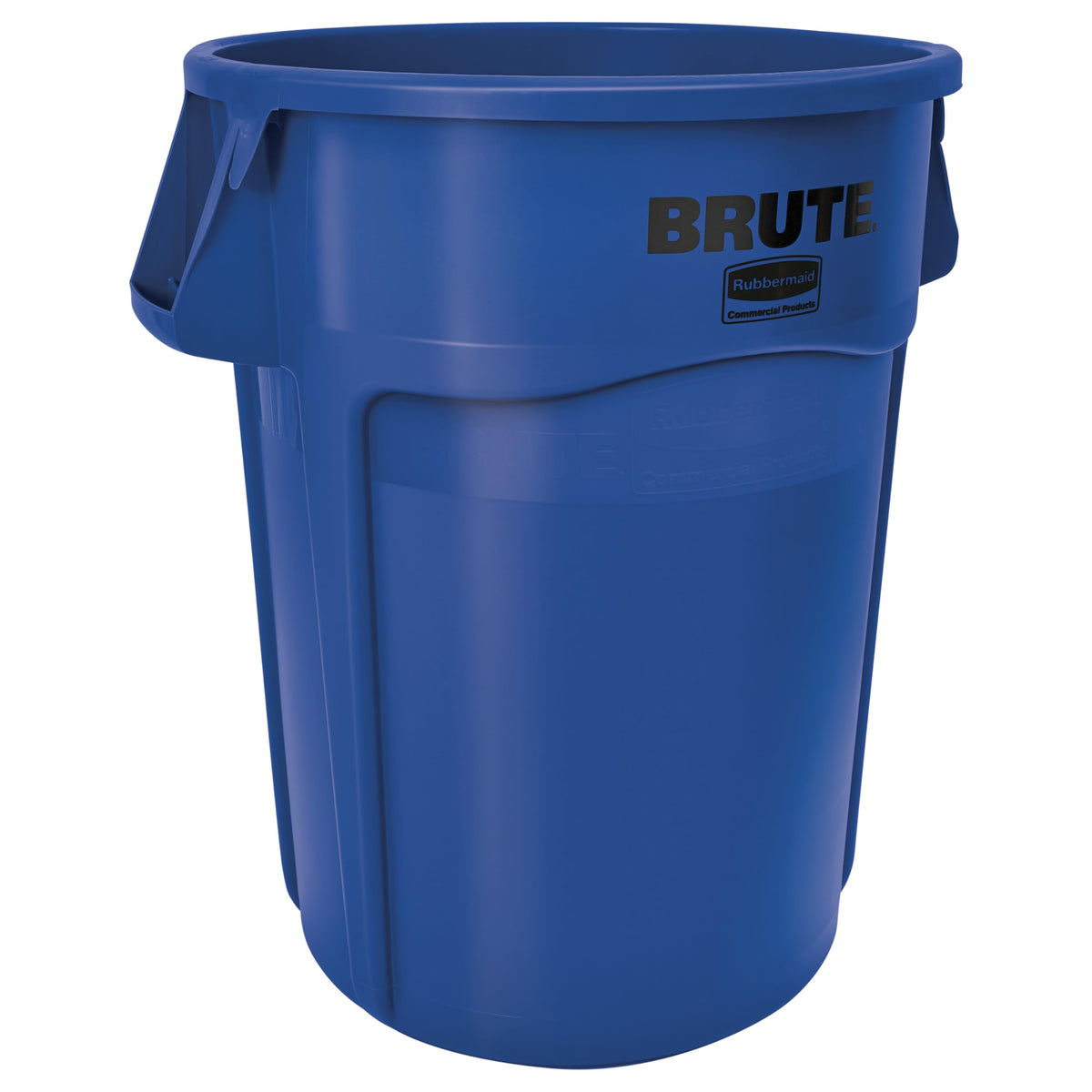 Rubbermaid Commercial Products Brute Trash Can, Blue, 55-Gallon