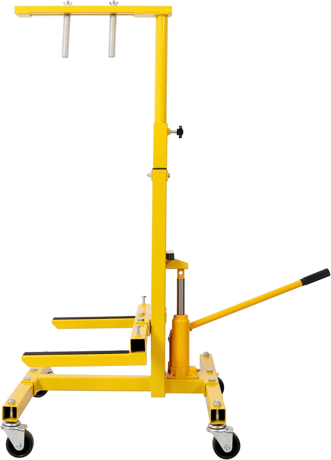 Hydraulic Car Lift, Jack Lifter for Car Door Installation and Removal, Red Steel Mobile Jack Stand with Hoist Dolly, Professional Tool for Garage Workshop, 2026 Upgrade (Yellow)