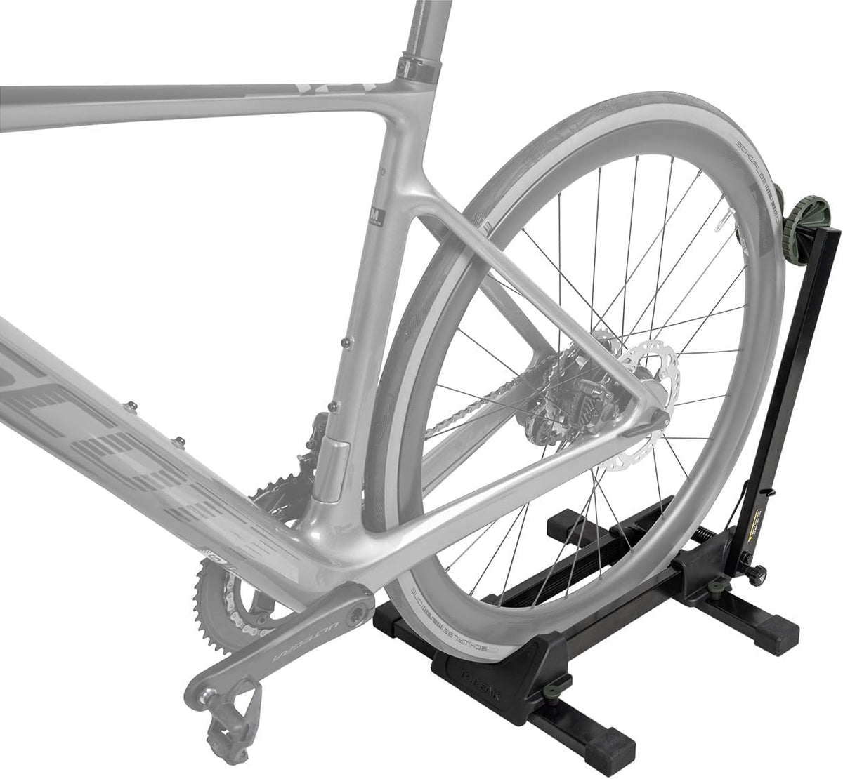 Topeak Lineup Stand Max+ (TW046) – Heavy-Duty Folding Bike Stand for Road, MTB & E-Bikes – 30kg Capacity, Adjustable Wheel Chock, Fits 20mm–3.25” Tires, Compact Storage