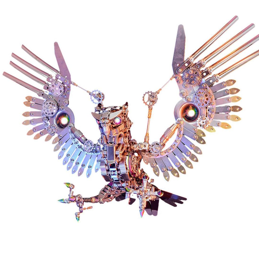 3D Metal Puzzle Blessing Fish Model Kit, 422PCS DIY Assemble Steampunk Mechanical Manta Ray, Creative Handcrafted Metal Art Craft Desktop Display & Decoration for Adults