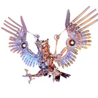 3D Metal Puzzle Dragon Model Kit, 1390PCS DIY Assemble Steampunk Mechanical Intelligential Dragon with Glowing Spine, Creative Handcrafted Metal Art Craft Desktop Display & Decoration for Adults