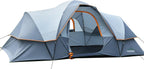 WildFinder Camping Tent 10 Person, Family Tent for Camping with Rainfly