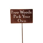 Funny Garden Stake 20 to 33 Inches Tall (I Dig You, XL 33" Tall)