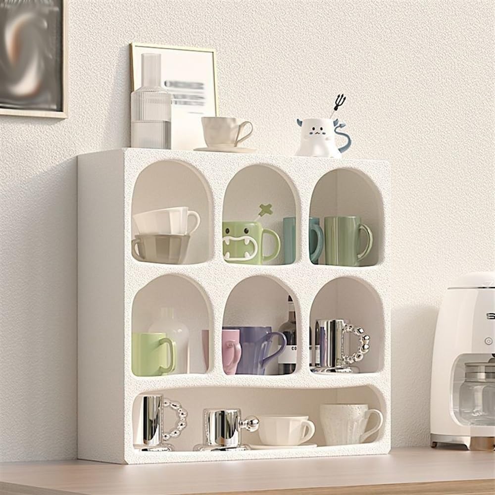 Wall Mounted Floating Shelves, 22''/H French Style Wall-Mounted Storage & Decorative Cabinet for Bedroom Living Room Bathroom Office(Black)