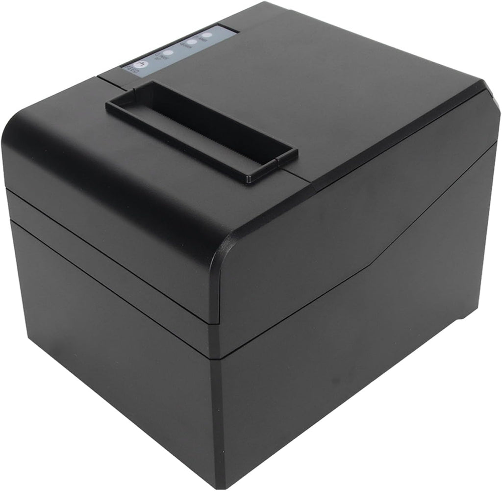 Thermal Label Printer, Thermal Receipt Printer 80mm Auto Cutter ESC POS Command for Retail (US Plug 110‑240V)