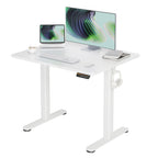 Claiks Electric Height Adjustable Standing Desk, 48x24 Inch, Nature