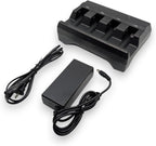 4-Port Charging Cradle for Zebra DS3678, LI3678 Wireless Barcode Scanner Batteries, Includes Power Supply | Alternative to SAC3600-4001CR