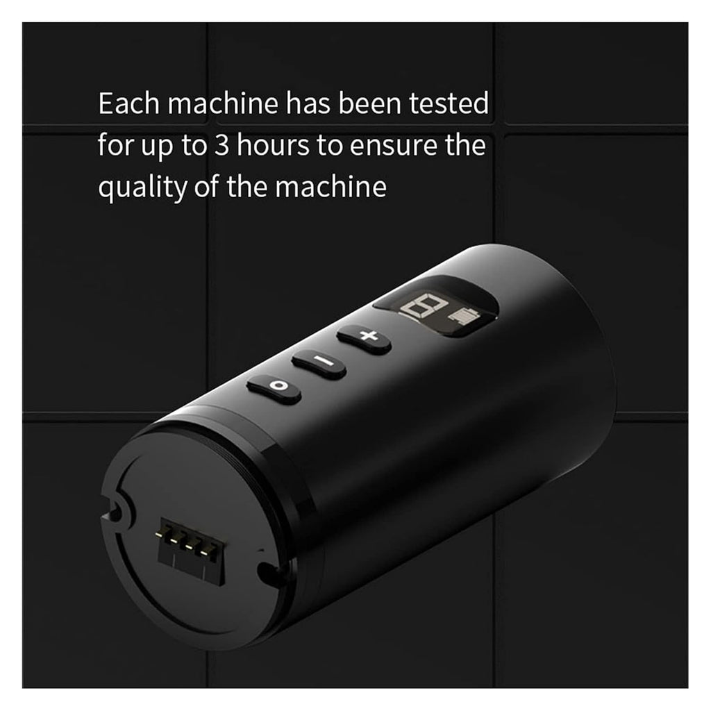 Wireless Rotary Tattoo Pen 1800mAh 3 Lithium Battery Rechargeable Tattoo Machine(Silver Battery)