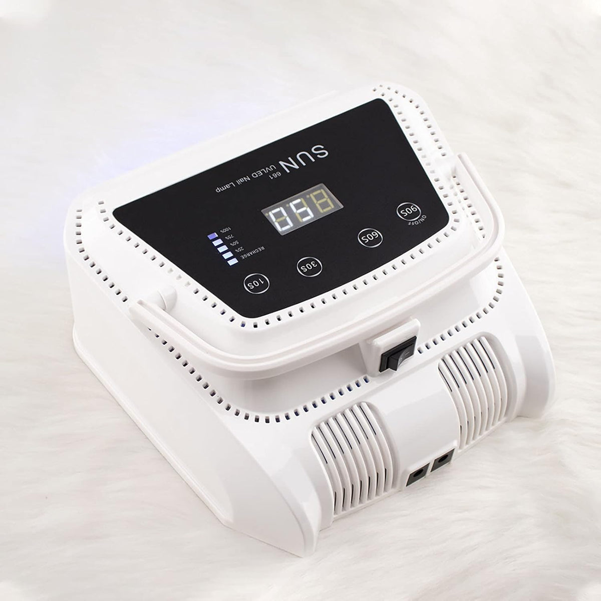Portable Cordless UV LED Lamp 72W Rechargeable Nail Dryer Light Machine Lamp for Pro Manicure Drying Polish with Anti-UV Gloves