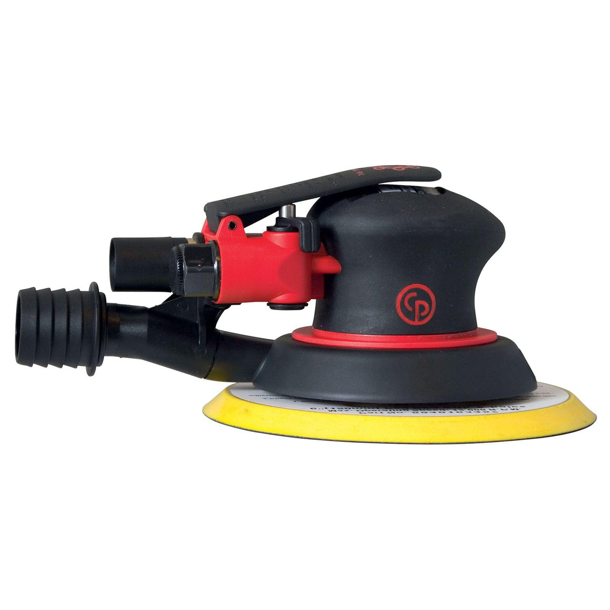 Chicago Pneumatic CP7255H - 6 Inch (150 mm), Air Random Orbital Sander Tool, Non-Vacuum, PSA, 0.28 HP / 210 W, 11000 RPM, Home Improvement, Woodworking, Polisher, Heavy Duty