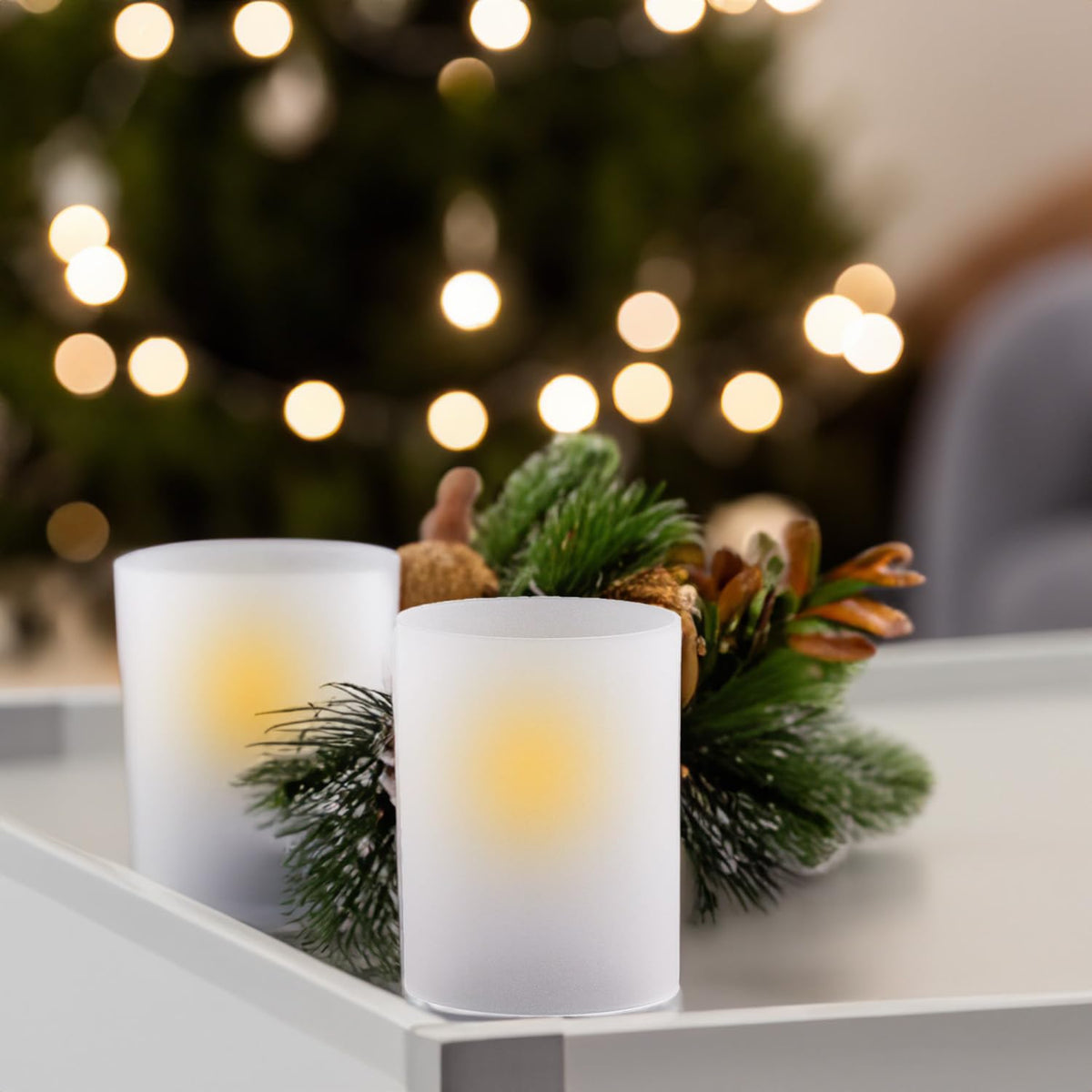WGVI Hurricane Candle Holder Sleeve, W: 3", Ht: 6", Frosted Glass Cylinder Open Both Ends, Chimney Tube Shade, 24 Piece