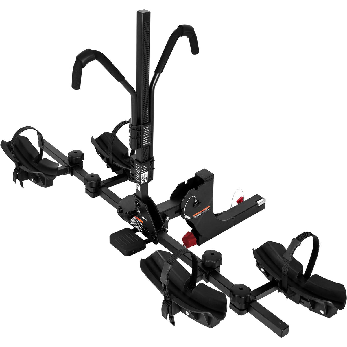 WEIZE Hitch Bike Rack, Wobble Free Smart Tilting Folding Bicycle Car Racks for Standard, Fat Tire and Electric Bike, 2-Bike 160 lbs Capacity, 2-inch Receiver