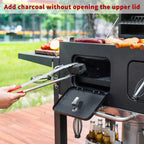 Charcoal Grill 753 Sq In,Extra Large BBQ Grill Adjustable Charcoal Trays