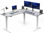 VIVO Black 63 x 55 in Corner Standing Desk, DESK-E3CTB