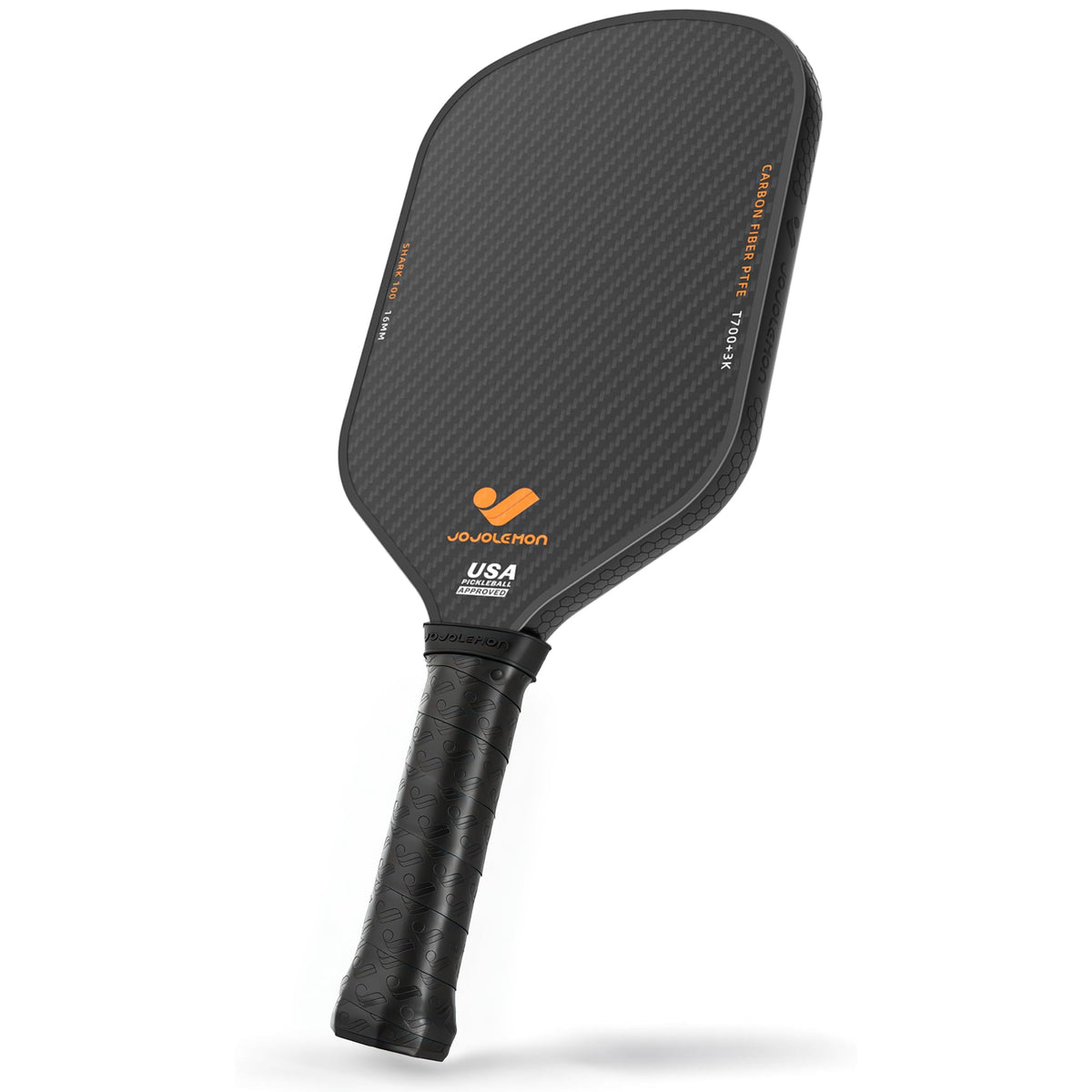 JOJOLEMON Pickleball Paddles, Carbon Fiber Pickleball Paddle with a 16mm Shark Power Polymer Core, The Pickleball Rackets Designed for Ultimate Spin & Consistency