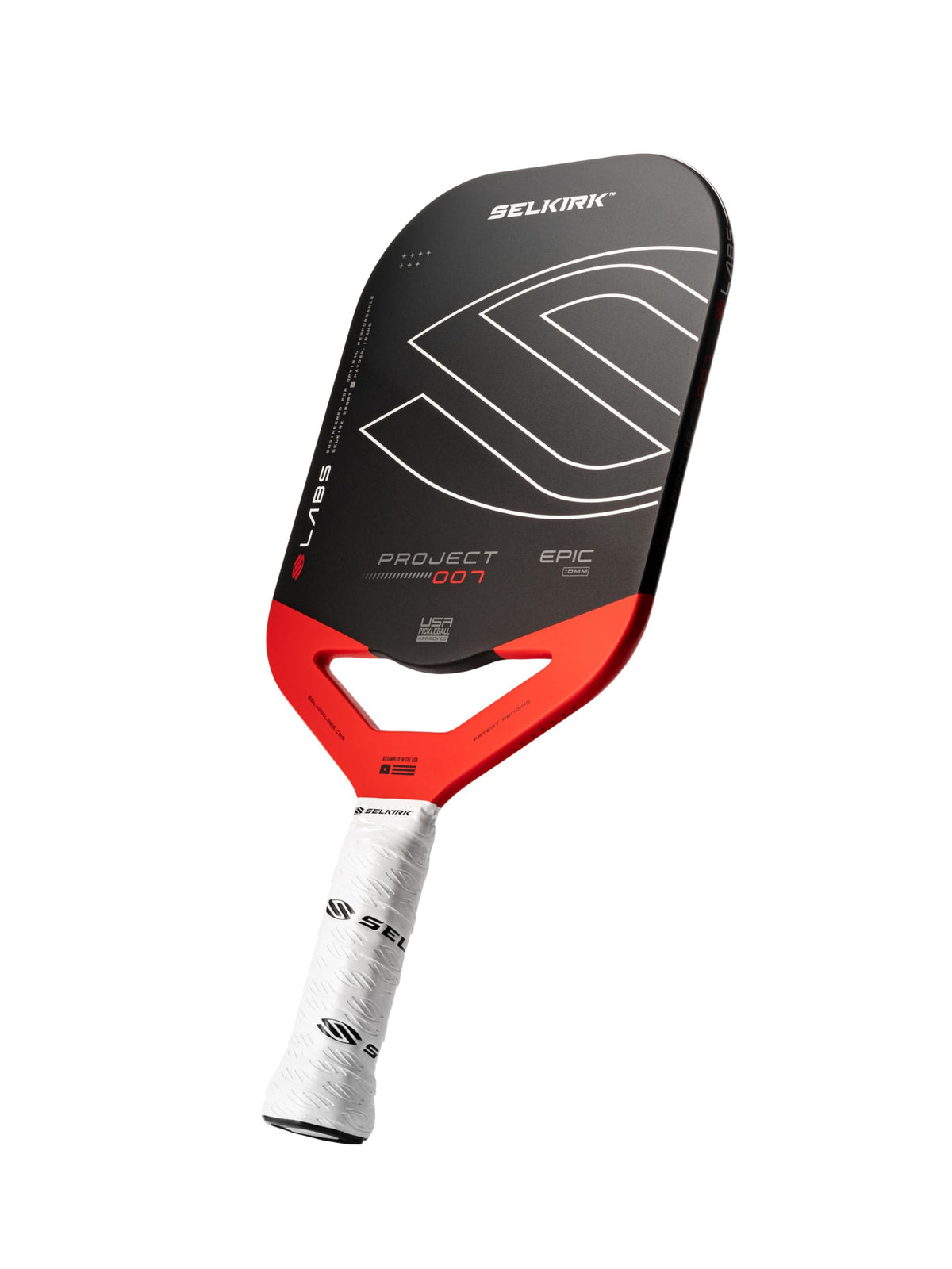 Selkirk Sport Labs 007 Pickleball Paddles | Raw Carbon Fiber + Titanium