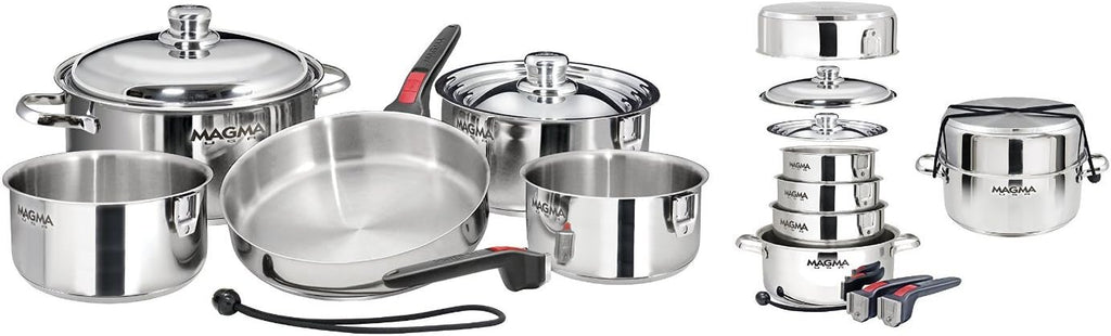Magma A10-360L-IND 10 Piece Stainless Steel Nesting Cookware Set