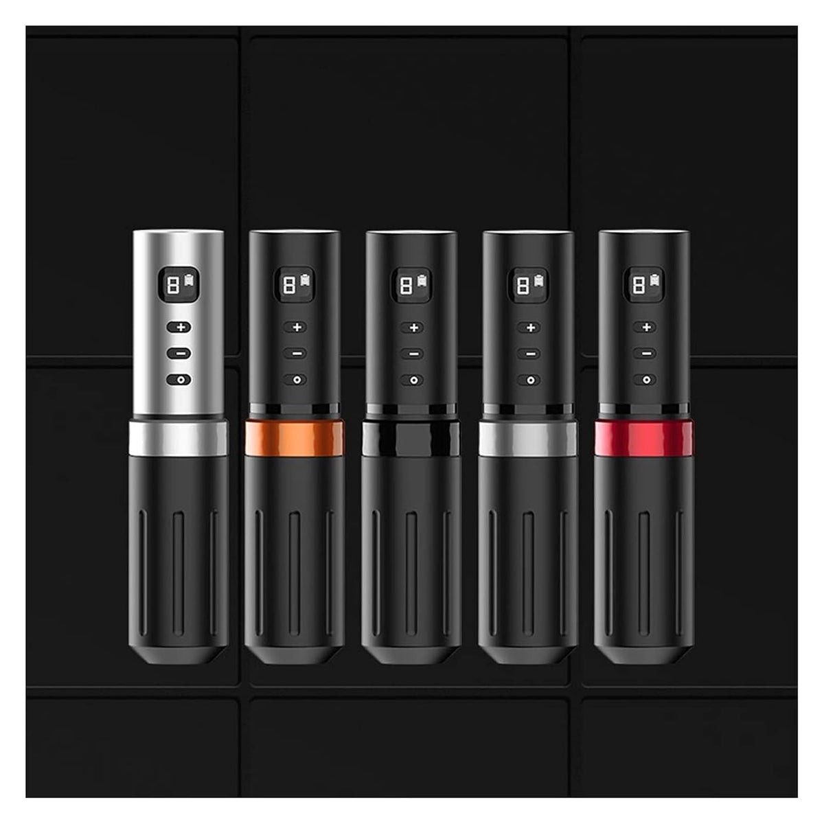 Wireless Rotary Tattoo Pen 1800mAh 3 Lithium Battery Rechargeable Tattoo Machine(Red)