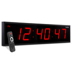 Ivation Oversized Digital Wall Clock with Large LED Display & Timer, 36"