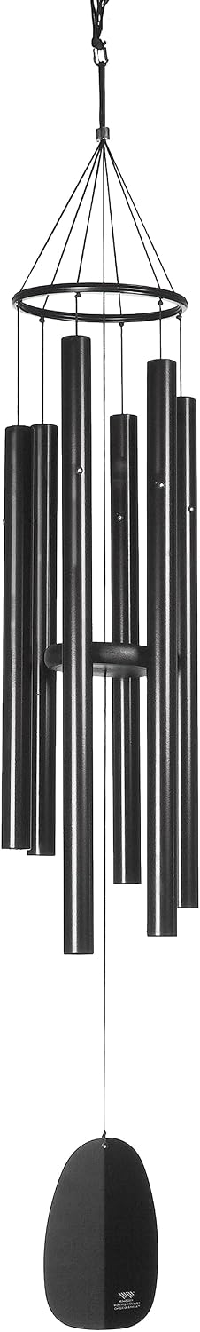 Woodstock Chimes Signature Collection, Windsinger Chimes of Orpheus, 54'' Silver Wind Chimes for Outdoor, Patio, Home or Garden Décor (WWOS)