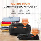 2 Pack with Vacuum Travel Bag for Suitcase, 30L Overpack Vacuum Bags w/Pump