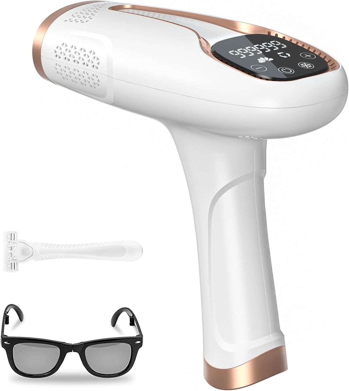 Laser Hair Removal , Painless IPL Laser Hair Removal Device At Home Hair Remover Machine for Women Men Electrolysis Permanent Epilator on Face Body Depilation