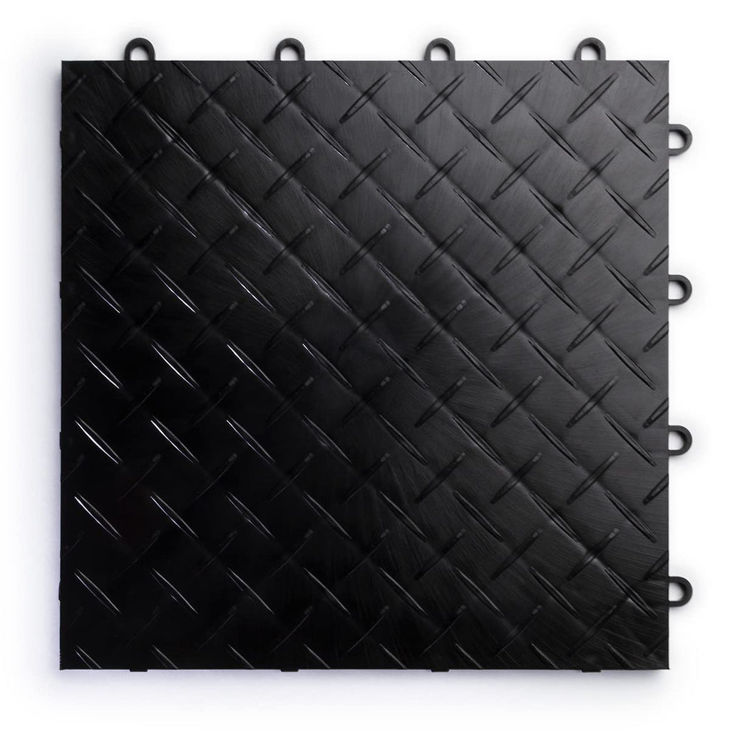 SnapLock RaceDeck Diamond 12"x12" Interlocking Garage Tiles, 48pk, Red