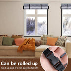 Window Insulation for Winter 140x165cm Thickened Oxford Cloth Window Winterizing Kit for Ventilation