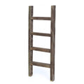 BARNWOODUSA 5 FT Decorative Ladder, Reclaimed Wood Ladder - Smoky Black
