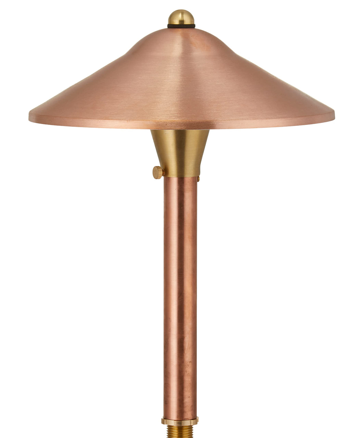 VOLT Max Spread 12V Solid Brass Path Light (25" Tall, 9" Shade), Bronze