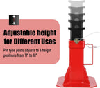 12Ton Pin Type Car Jack Stand 2PCS-Heavy Duty 22000LBS Portable Jack Stands with Locking Pin, Adjustable Height 11"-18", for Trucks, RV, SUV, Auto Repair