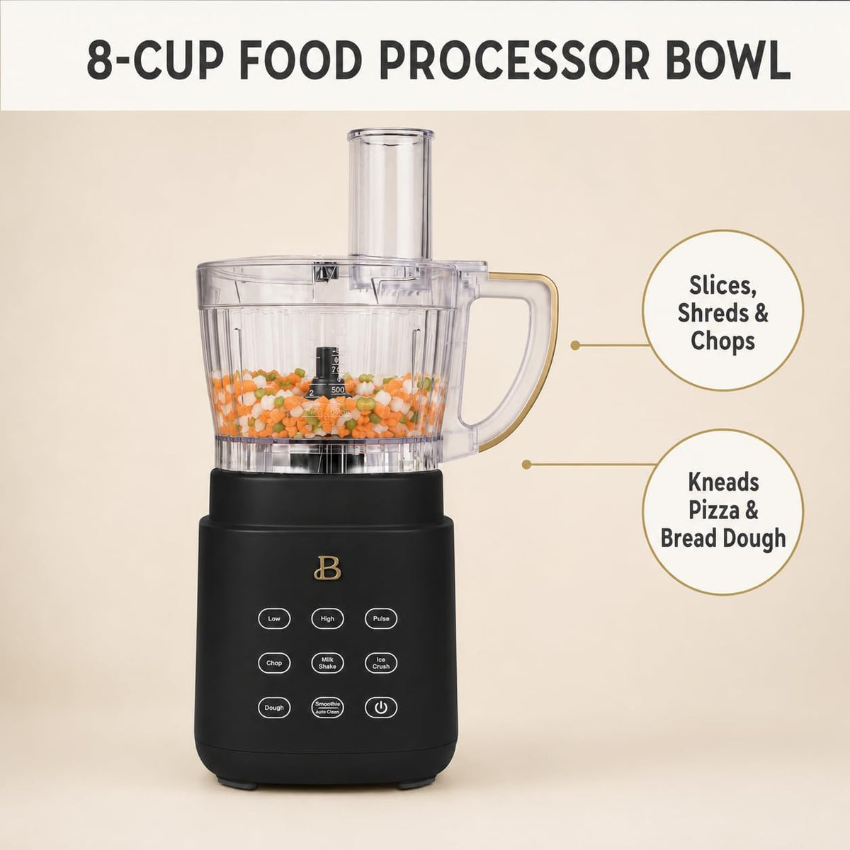Blender and Food Processor Combo, Personal Smoothie Blender