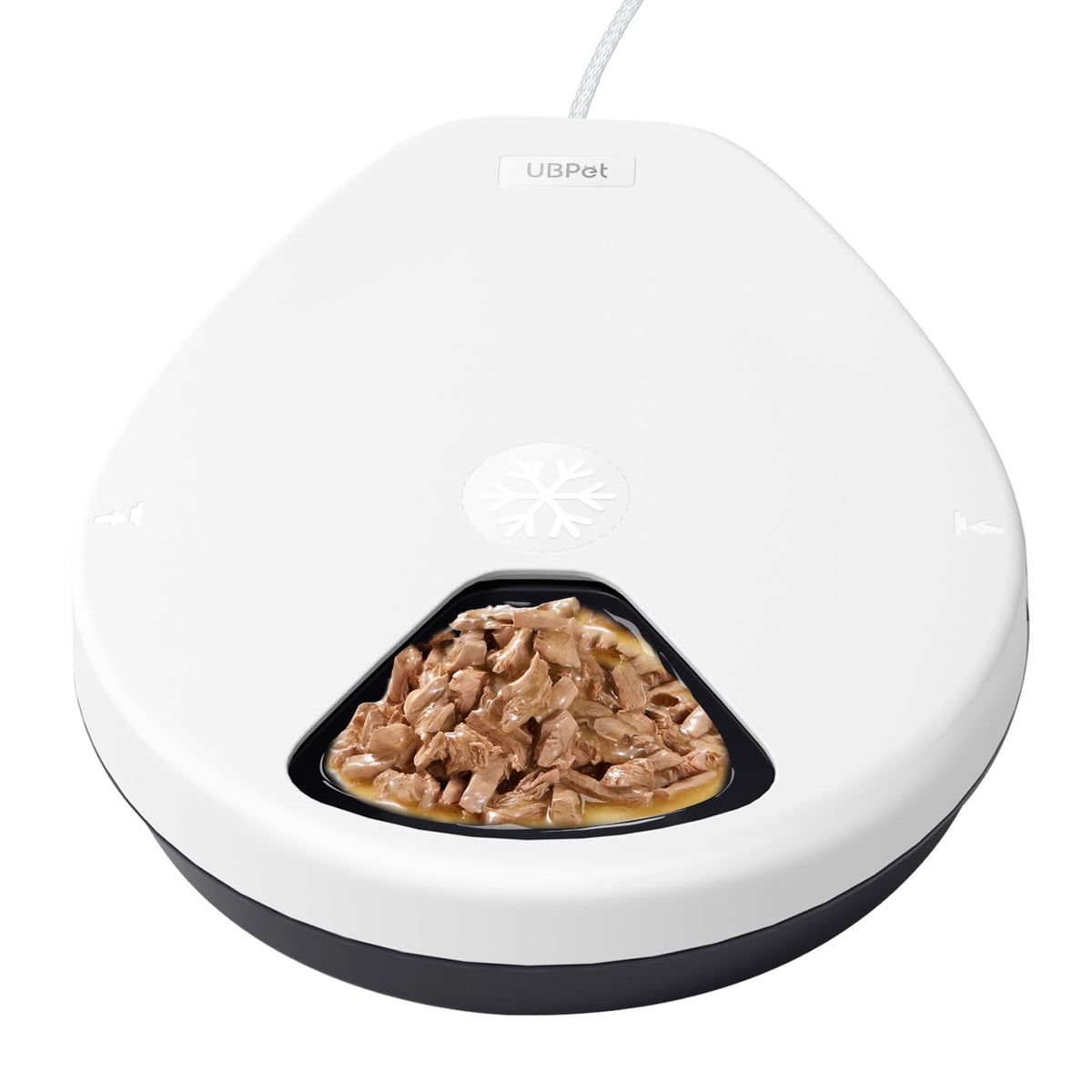 Automatic Wet Food Cat Feeder, 24H Food Freshness Smart Dual‑Temp Refrigerated Cat Feeder with Semiconductor Cooling & Pre‑Heating, App‑Controlled, Easy to Clean, 4‑Day Feeding Schedule